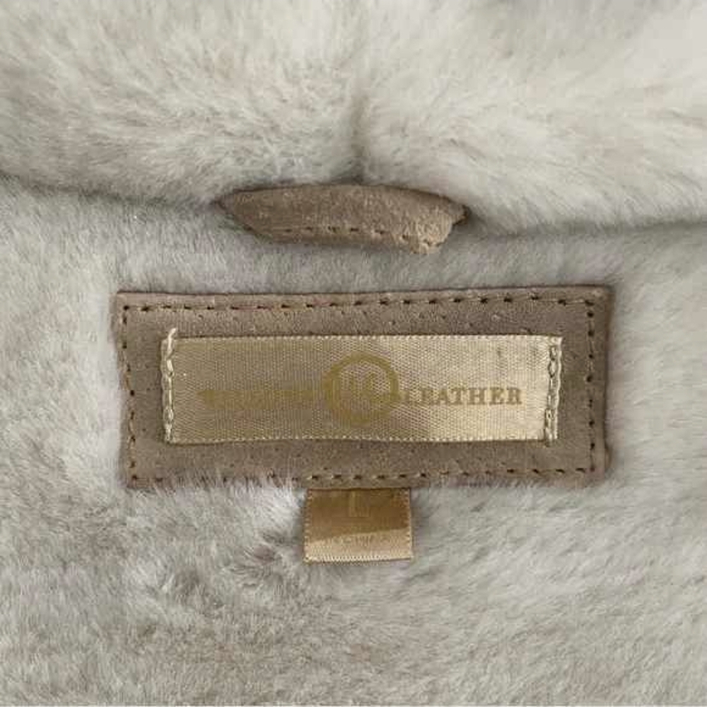 Women's Hooded Shearling Suede Coat - Tan Wilsons LEATHER - Picture 3 of 6